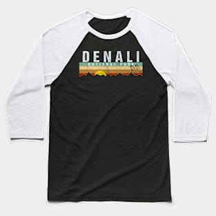 Denali National Park-Camping Hiking Baseball T-Shirt